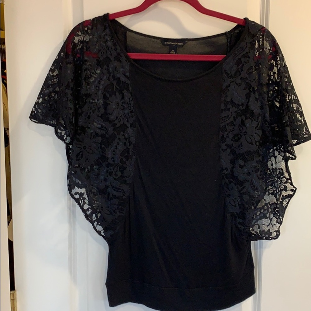 Banana Republic Navy Top Size M